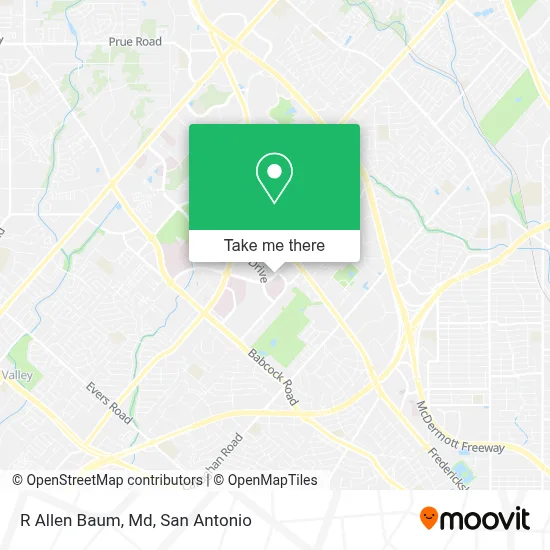 R Allen Baum, Md map