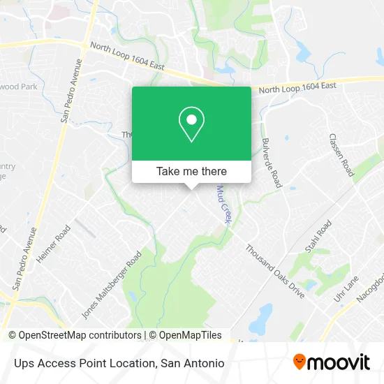 Ups Access Point Location map