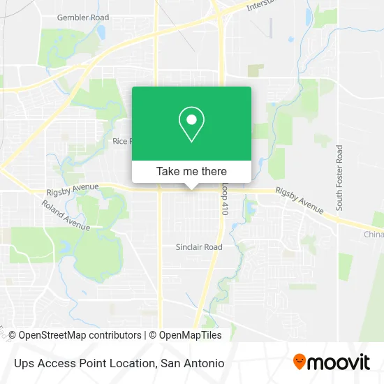 Ups Access Point Location map