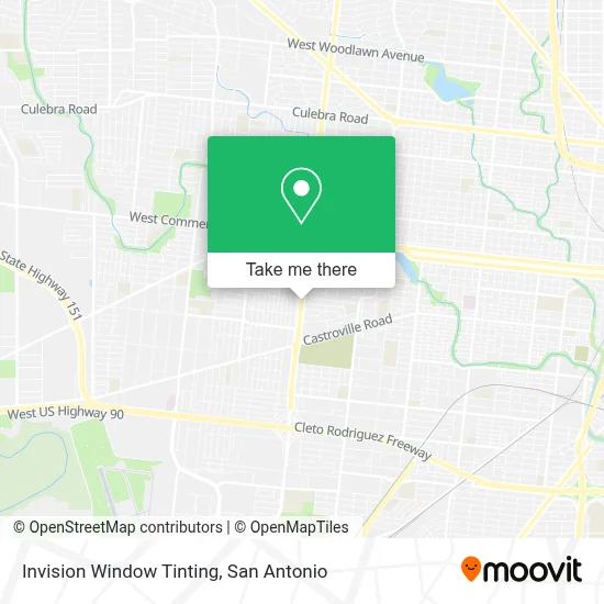 Invision Window Tinting map