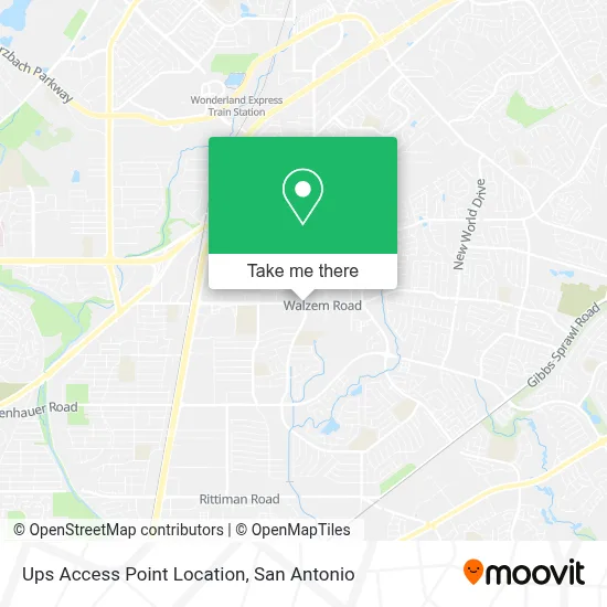 Ups Access Point Location map