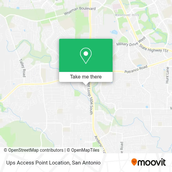 Ups Access Point Location map