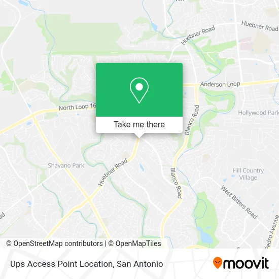 Ups Access Point Location map