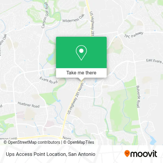 Ups Access Point Location map