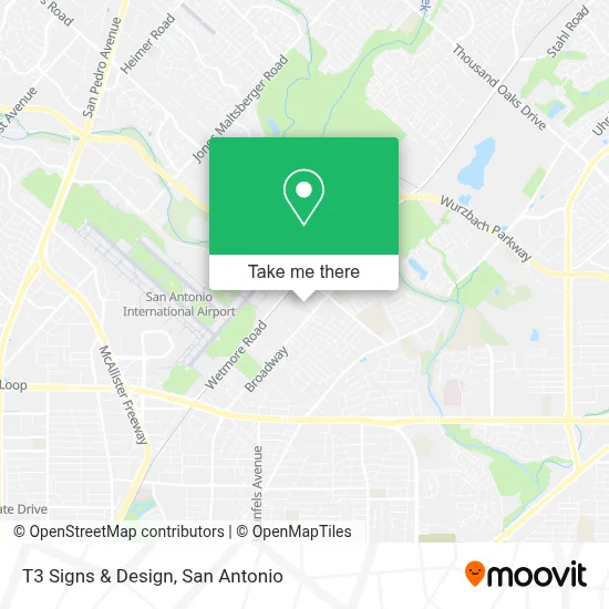 T3 Signs & Design map