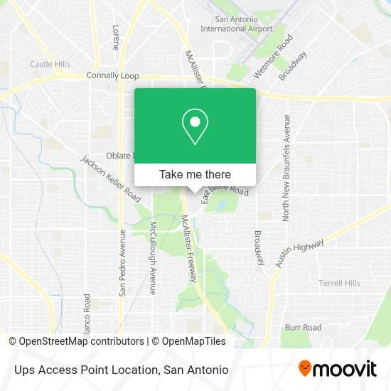 Ups Access Point Location map