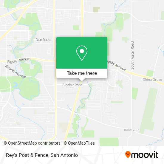 Rey's Post & Fence map