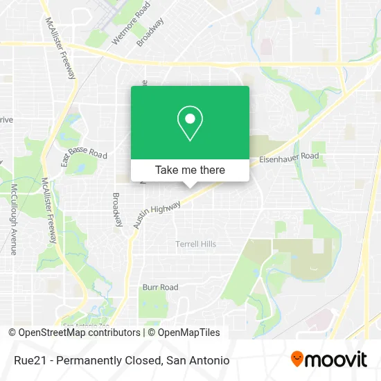 Rue21 - Permanently Closed map