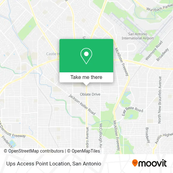 Ups Access Point Location map