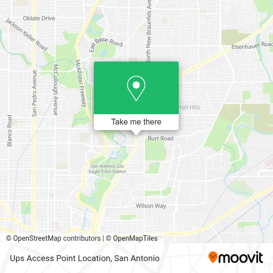 Ups Access Point Location map