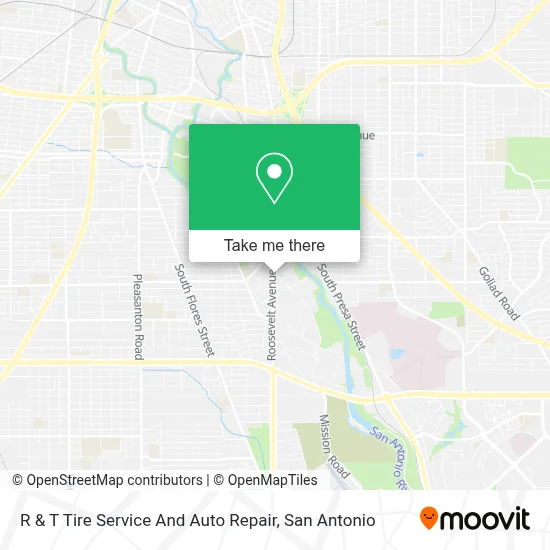 R & T Tire Service And Auto Repair map