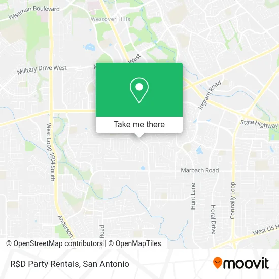 R$D Party Rentals map