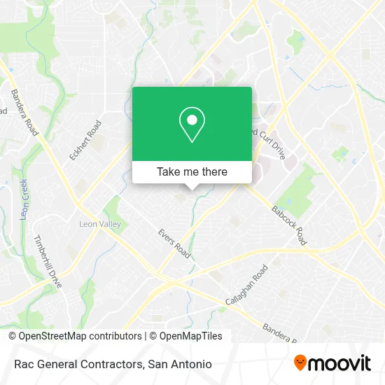 Rac General Contractors map
