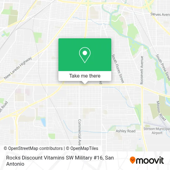 Rocks Discount Vitamins SW Military #16 map