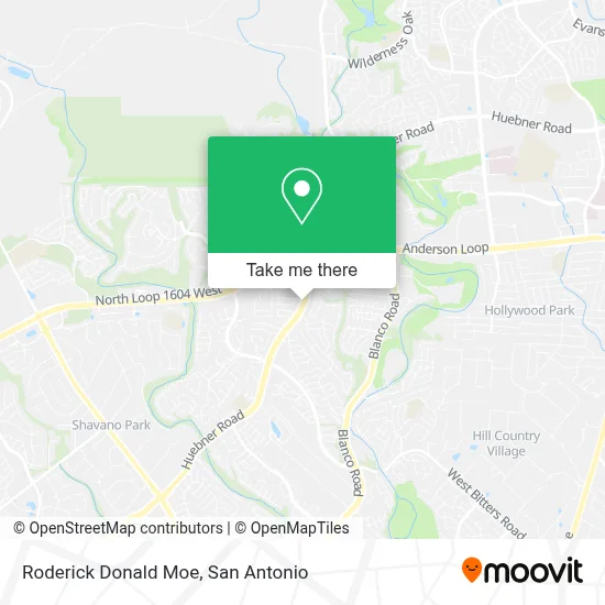 Roderick Donald Moe map