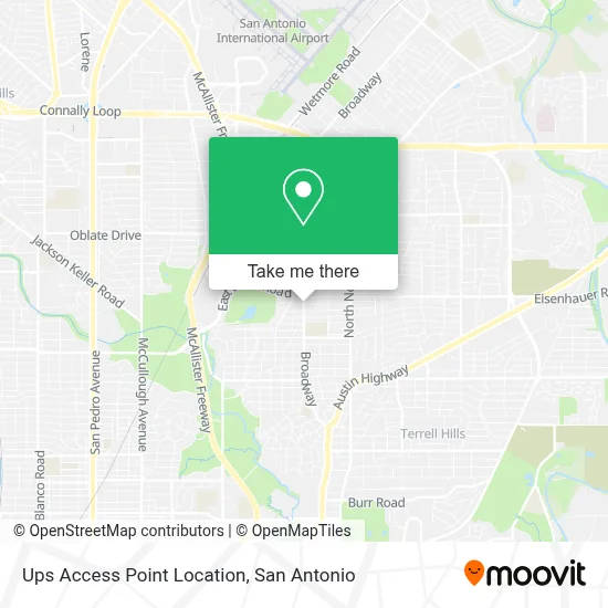 Ups Access Point Location map