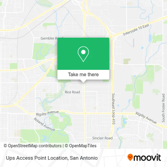 Ups Access Point Location map