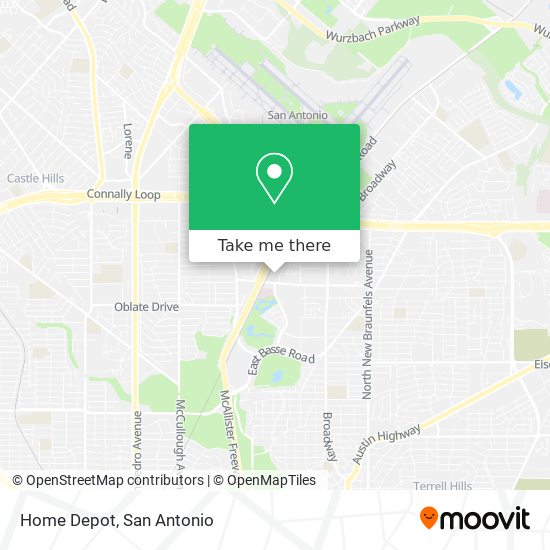 Home Depot map