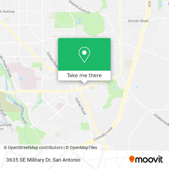 3635 SE Military Dr map
