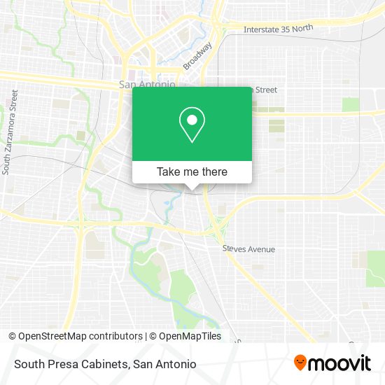 South Presa Cabinets map