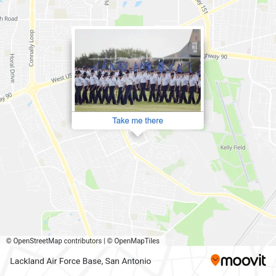 Lackland Air Force Base map