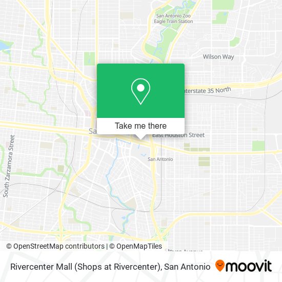 Mapa de Rivercenter Mall (Shops at Rivercenter)