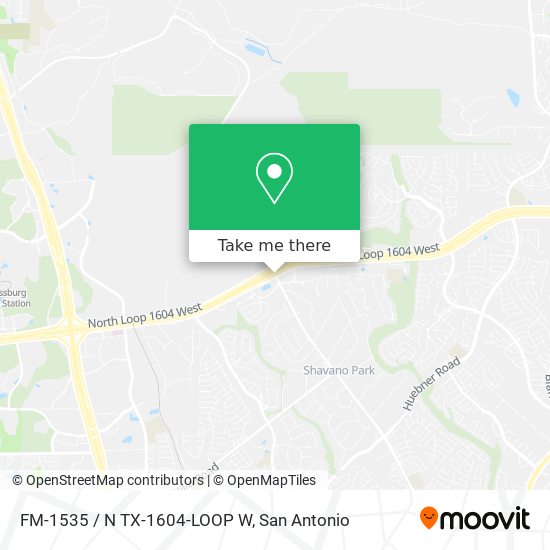 Mapa de FM-1535 / N TX-1604-LOOP W
