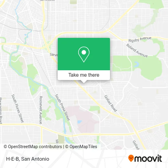 H-E-B map