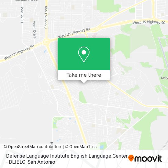 Mapa de Defense Language Institute English Language Center - DLIELC