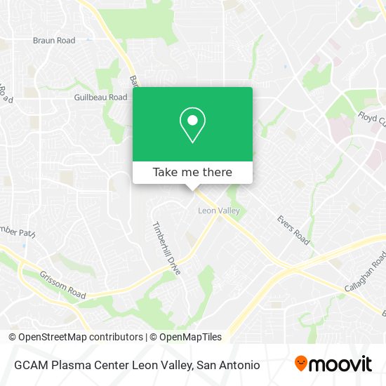 GCAM Plasma Center Leon Valley map