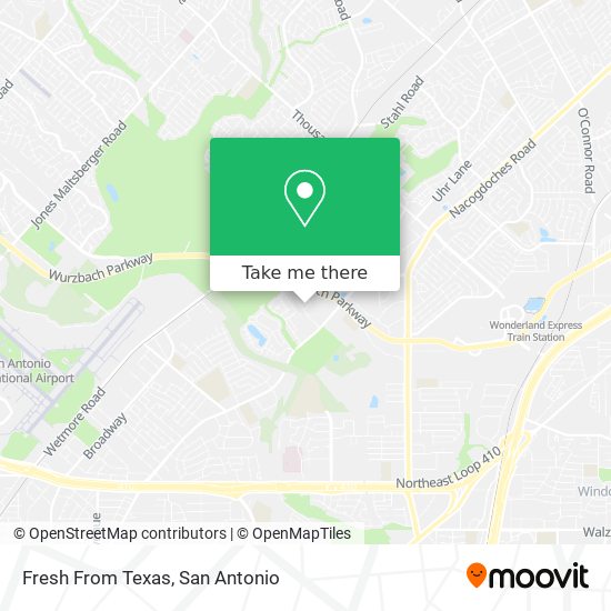 Fresh From Texas map