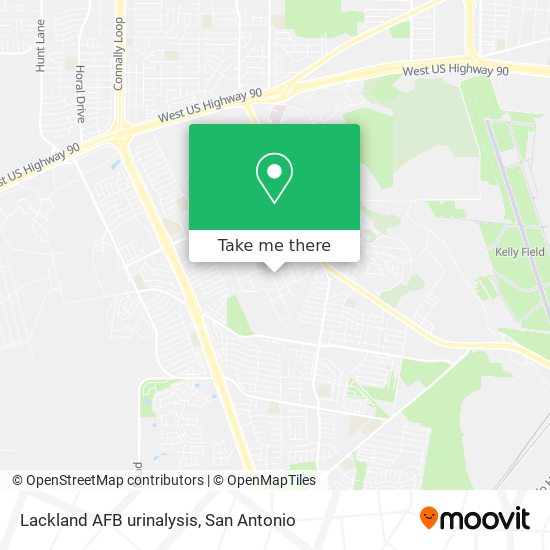 Mapa de Lackland AFB urinalysis