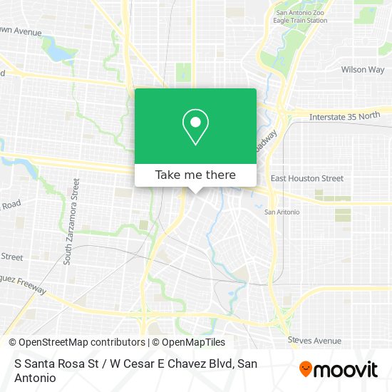S Santa Rosa St / W Cesar E Chavez Blvd map