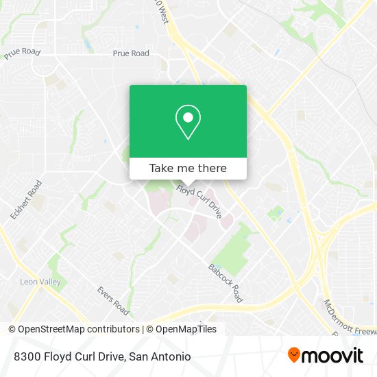 Mapa de 8300 Floyd Curl Drive