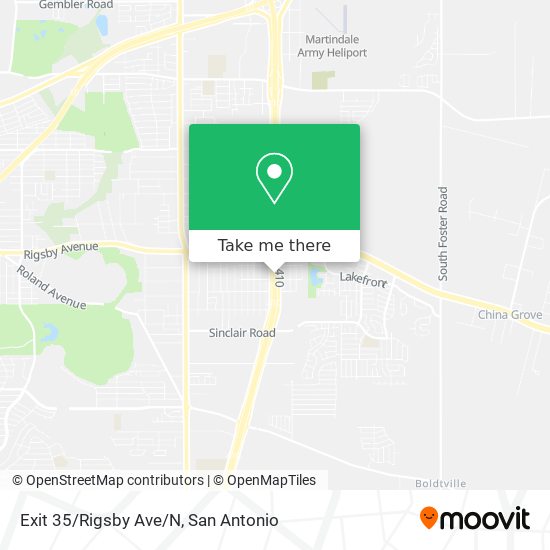 Exit 35/Rigsby Ave/N map