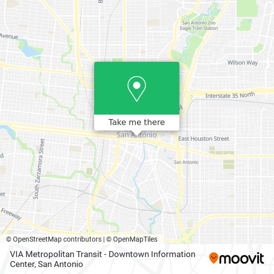 VIA Metropolitan Transit - Downtown Information Center map