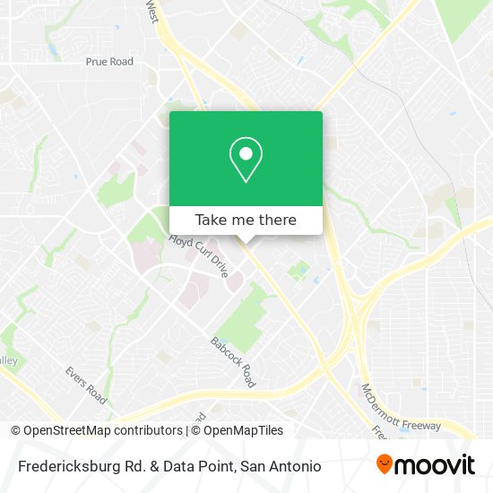 Fredericksburg Rd. & Data Point map