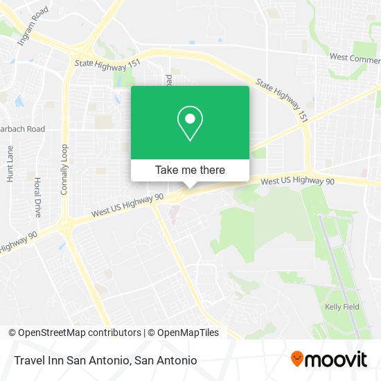 Mapa de Travel Inn San Antonio