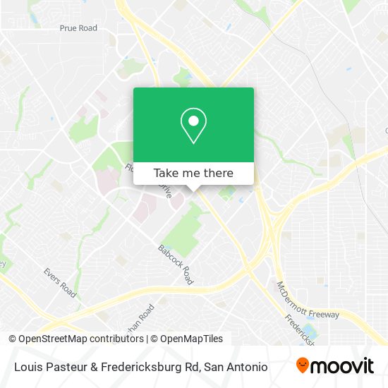 Louis Pasteur & Fredericksburg Rd map