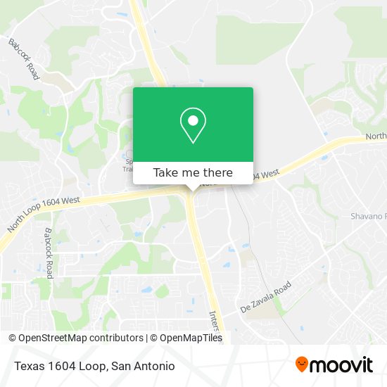 Mapa de Texas 1604 Loop