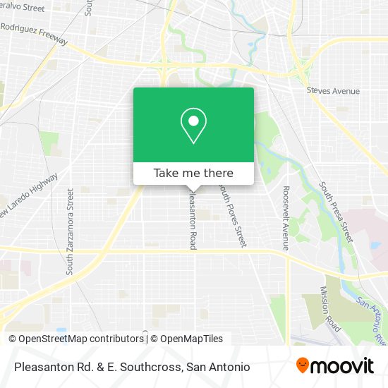 Pleasanton Rd. & E. Southcross map