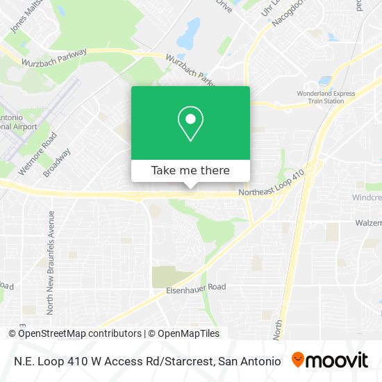 N.E. Loop 410 W Access Rd / Starcrest map