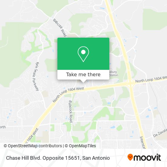 Mapa de Chase Hill Blvd. Opposite 15651