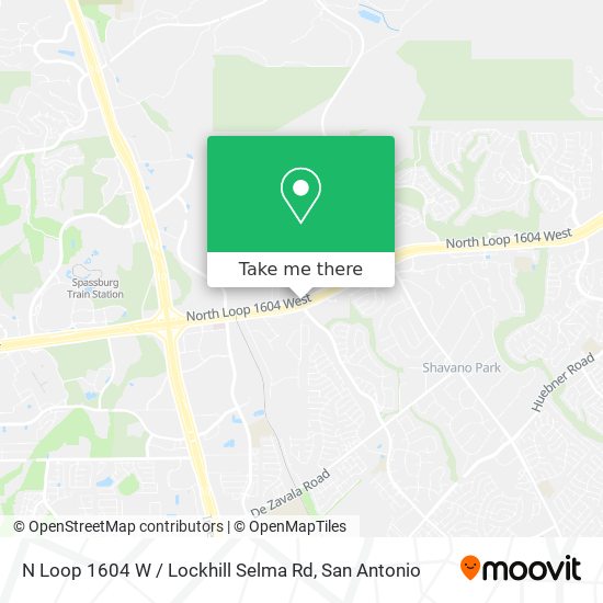 N Loop 1604 W / Lockhill Selma Rd map