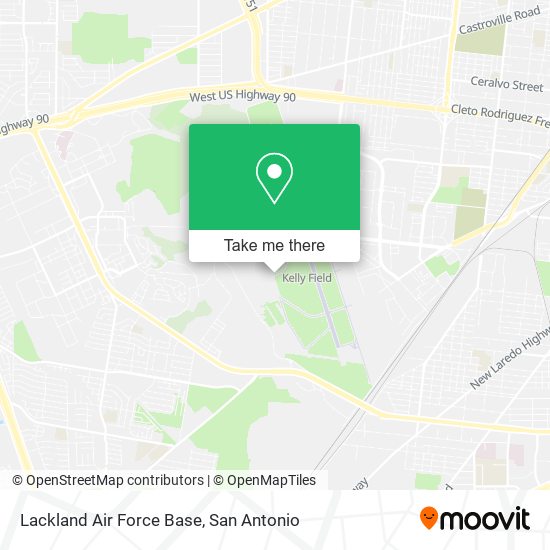 Lackland Air Force Base map