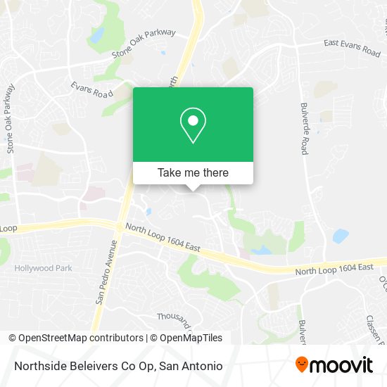 Northside Beleivers Co Op map