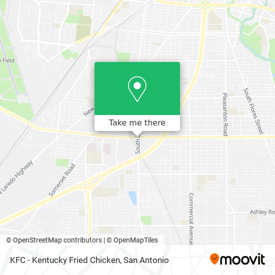 Mapa de KFC - Kentucky Fried Chicken