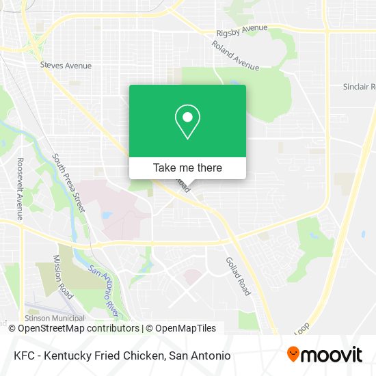 KFC - Kentucky Fried Chicken map