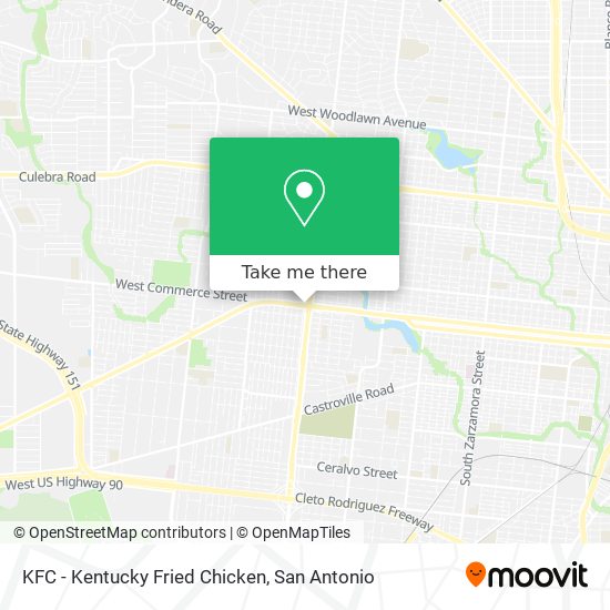 KFC - Kentucky Fried Chicken map
