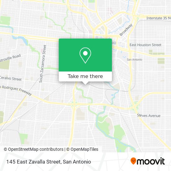 145 East Zavalla Street map